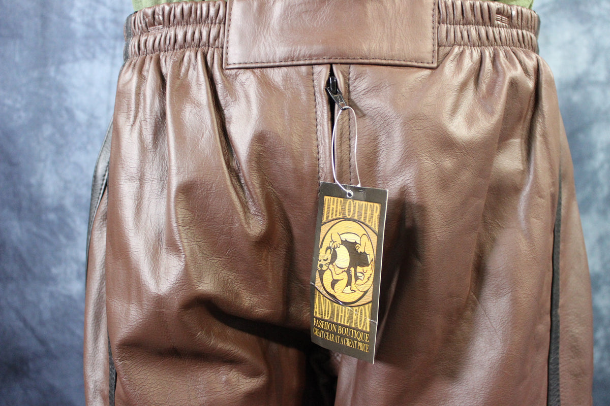Basketball Shorts in Brown and Black - front view