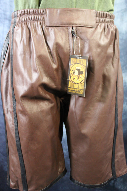 Basketball Shorts in Brown and Black - view 2