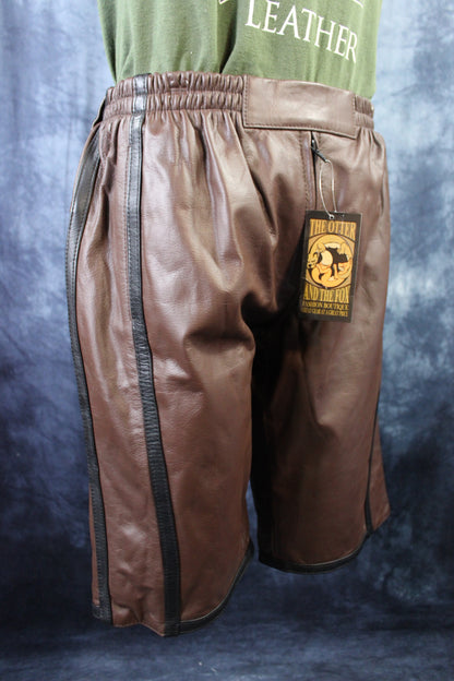 Basketball Shorts in Brown and Black - view 3