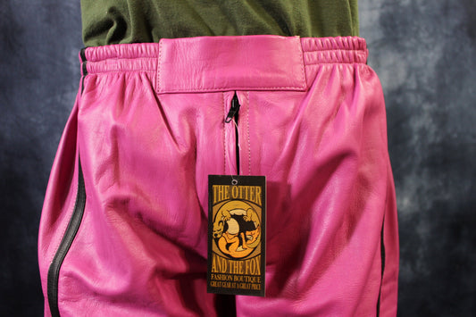 Basketball Shorts in Pink and Black - front view