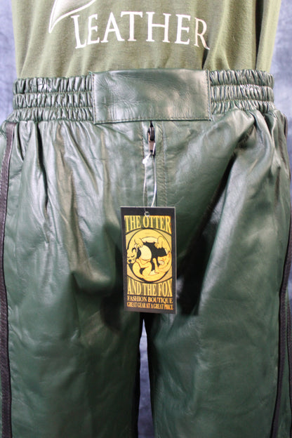 Basketball Shorts in Hunter Green and Black - front view