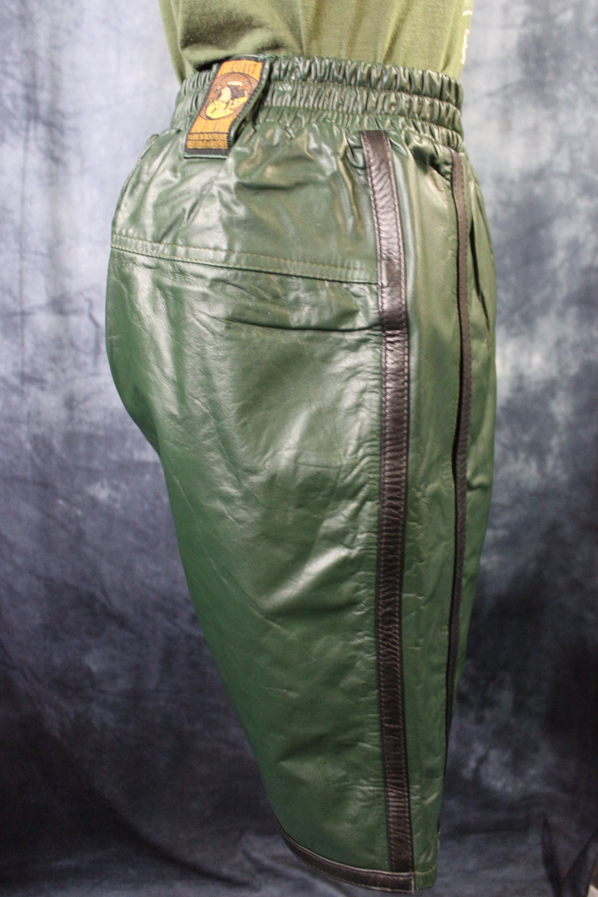 Basketball Shorts in Hunter Green and Black - view 3