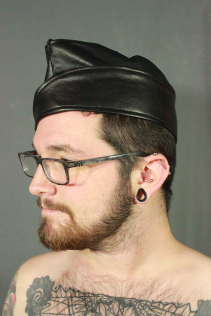 Leather Garrison Cap - view 5
