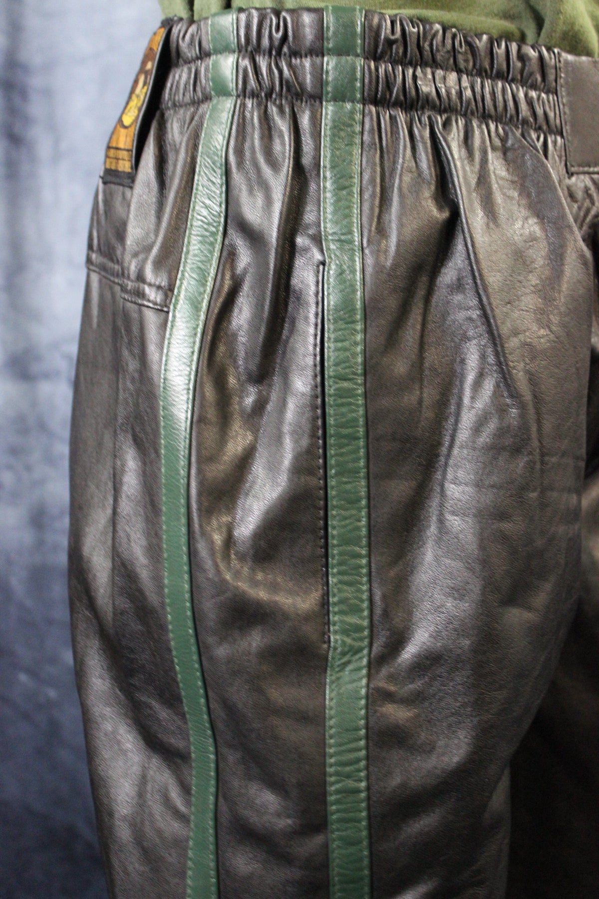 Basketball Shorts in Black and Hunter Green - view 4