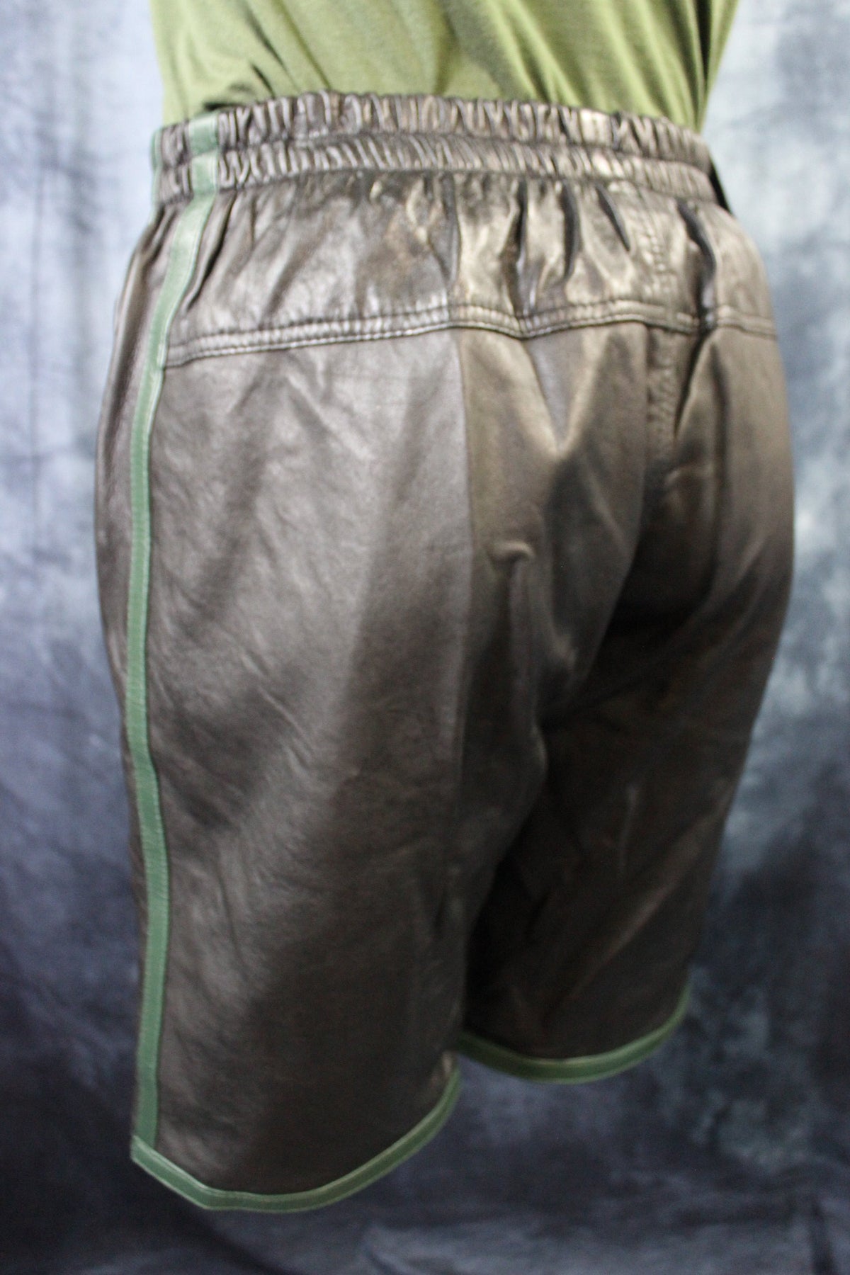 Basketball Shorts in Black and Hunter Green - view 6