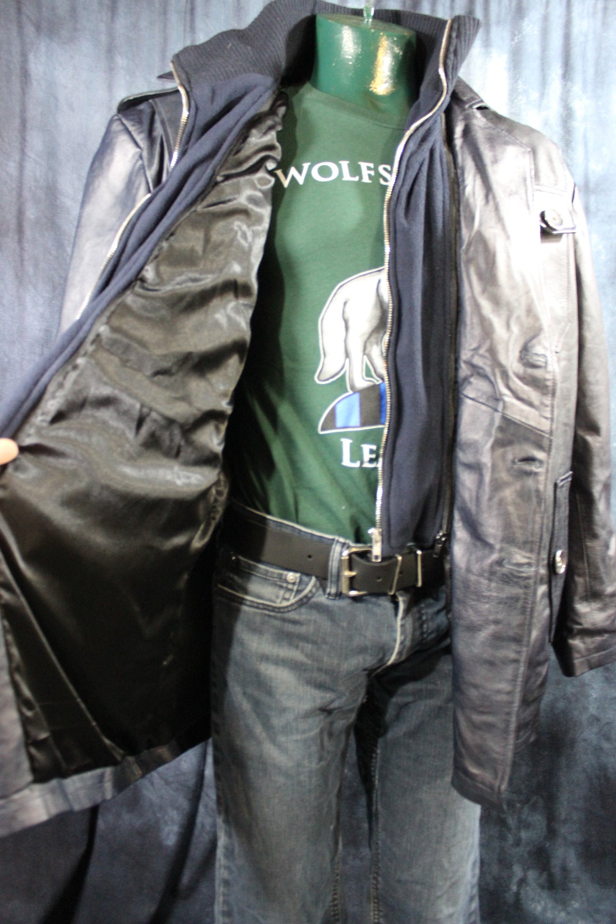 Leather Italian Driving Jacket by Otter and Fox - view 2