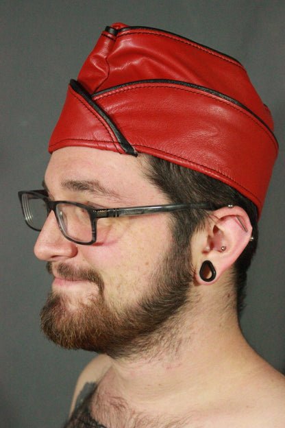Leather Garrison Cap - view 13