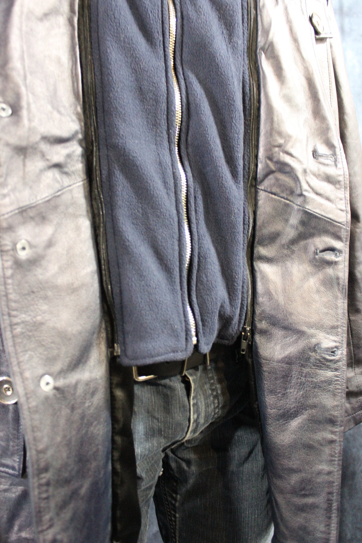 Leather Italian Driving Jacket by Otter and Fox - view 3