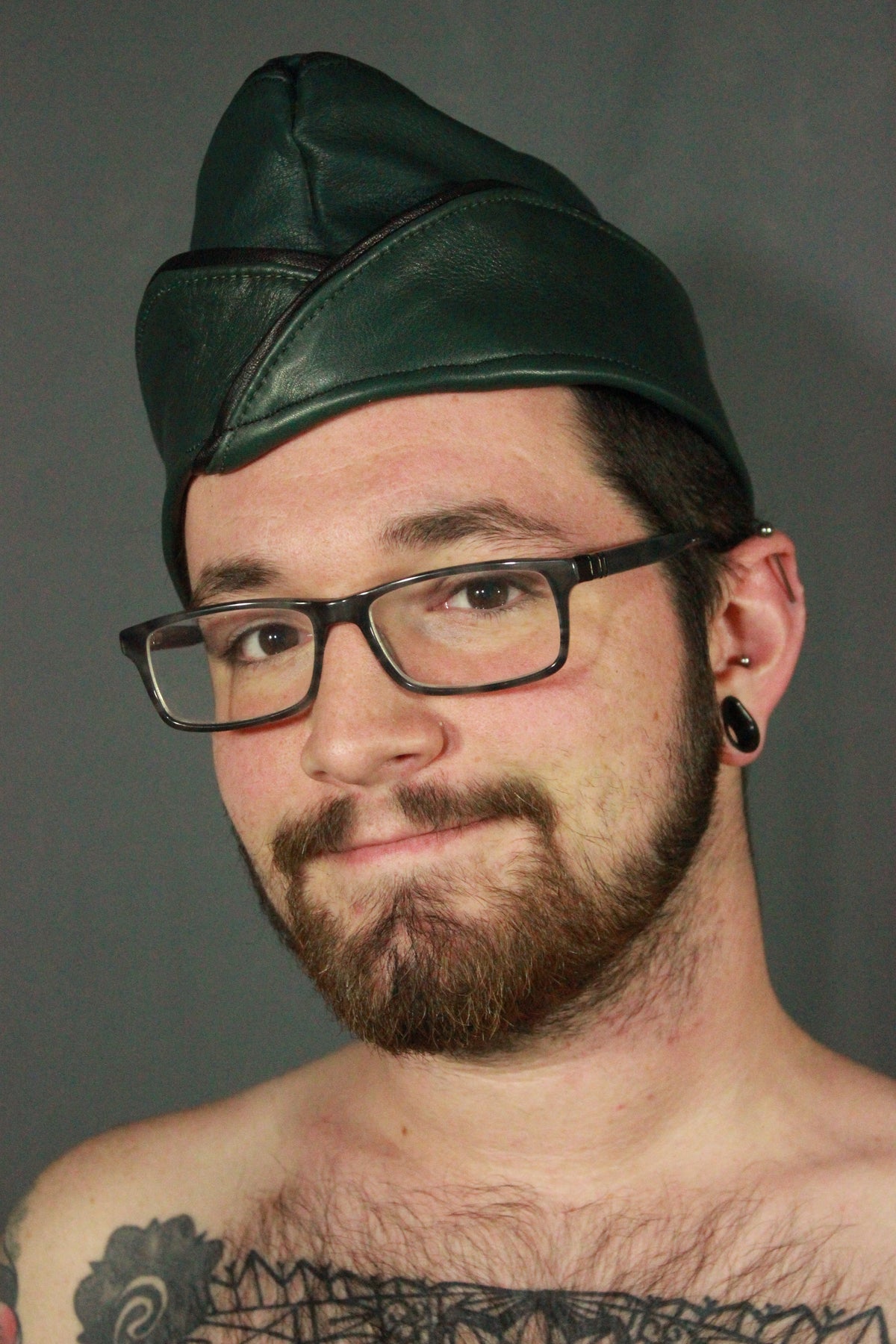 Leather Garrison Cap - view 4