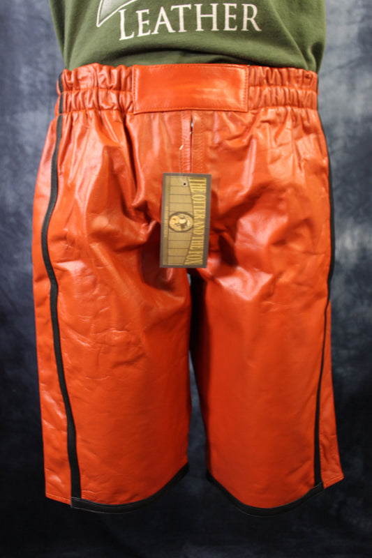 Basketball Shorts in Orange and Black - view 2