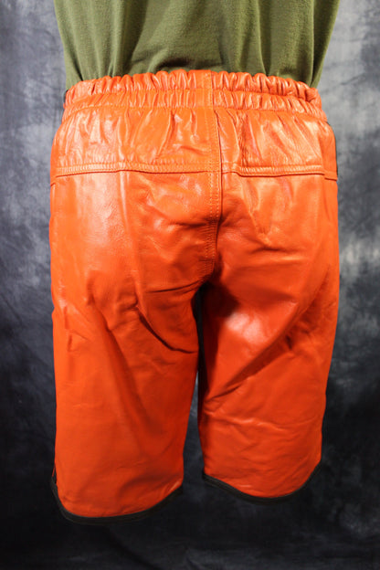 Basketball Shorts in Orange and Black - view 5