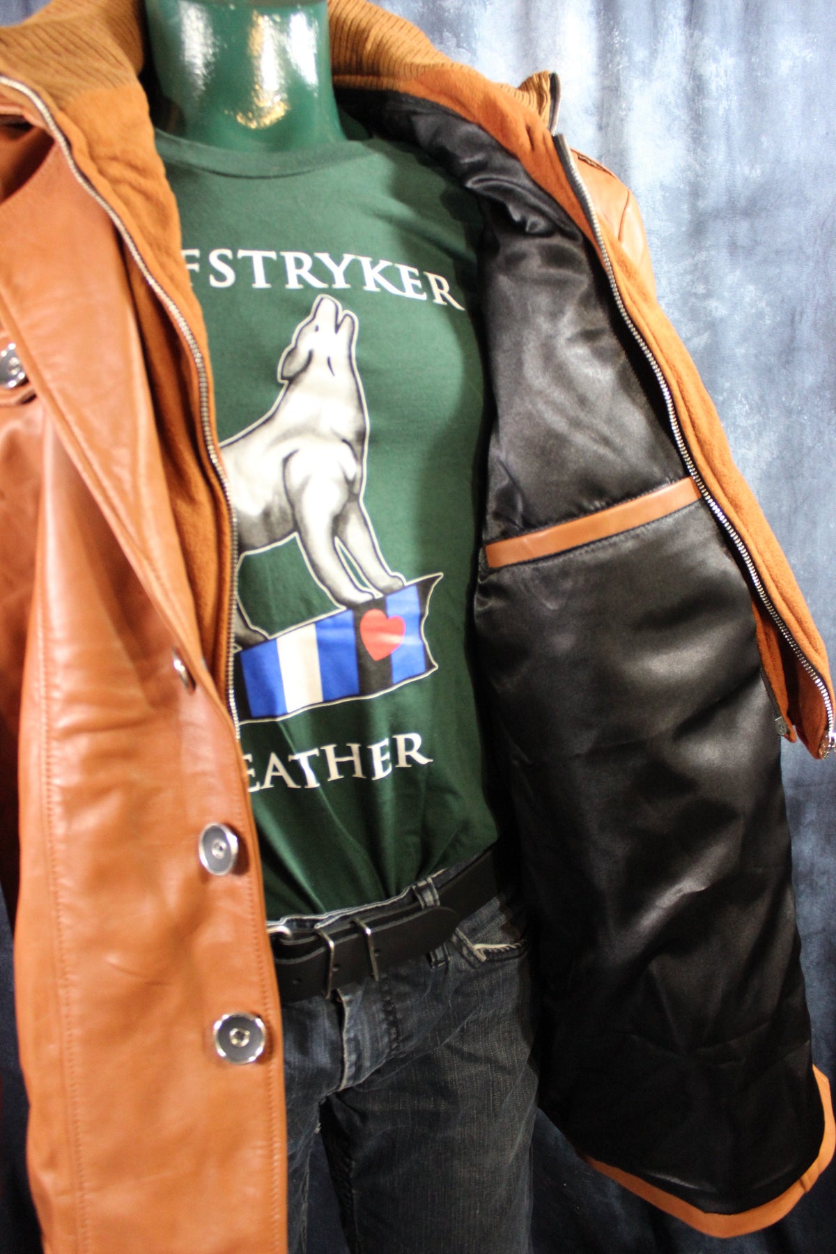 Leather Italian Driving Jacket by Otter and Fox - view 15