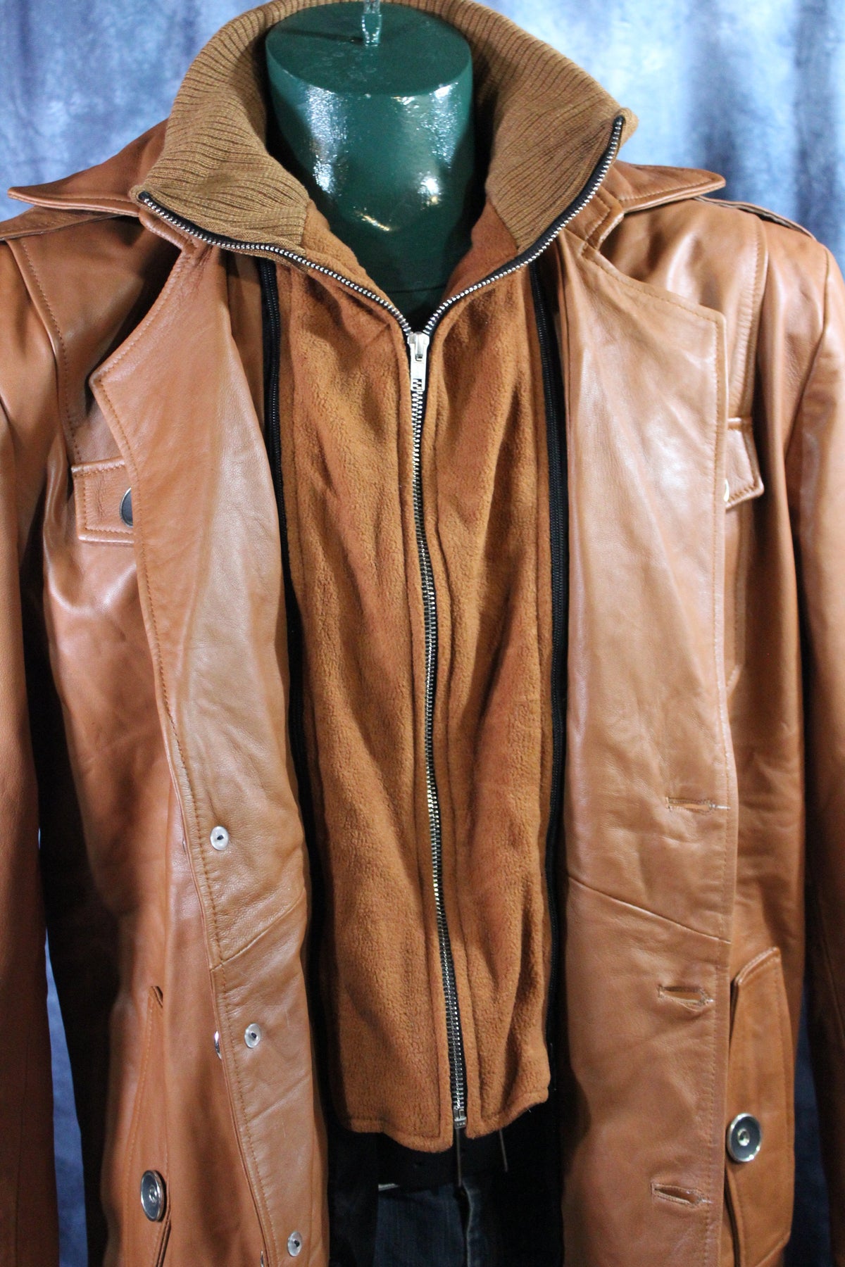 Leather Italian Driving Jacket by Otter and Fox - view 16