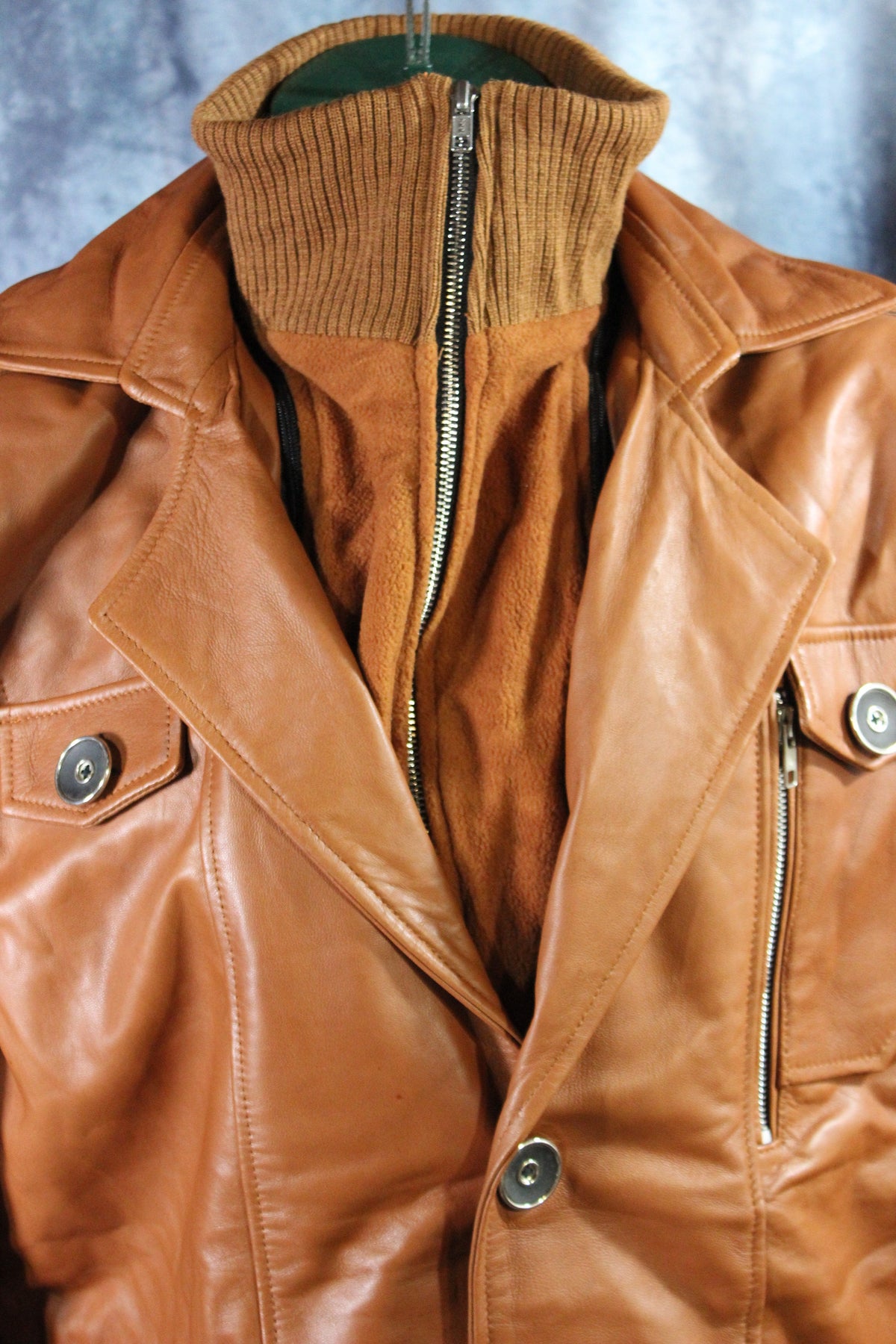 Leather Italian Driving Jacket by Otter and Fox - view 17