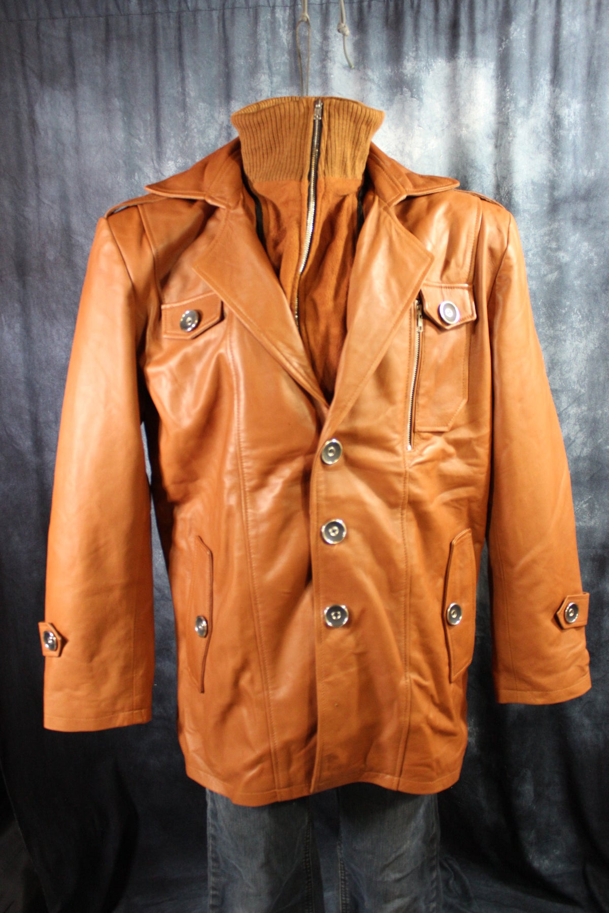 Leather Italian Driving Jacket by Otter and Fox - view 18