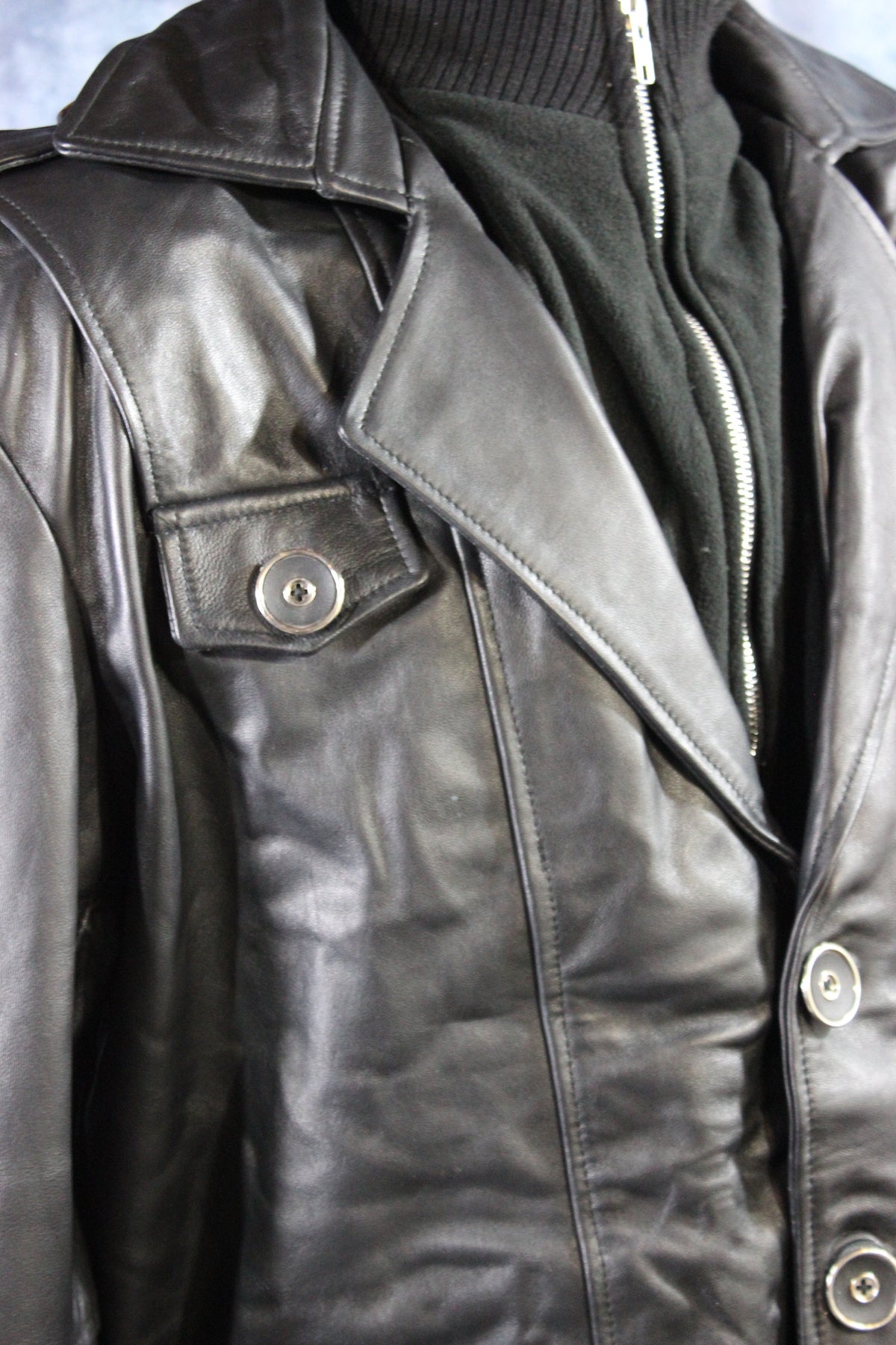 Leather Italian Driving Jacket by Otter and Fox - view 30