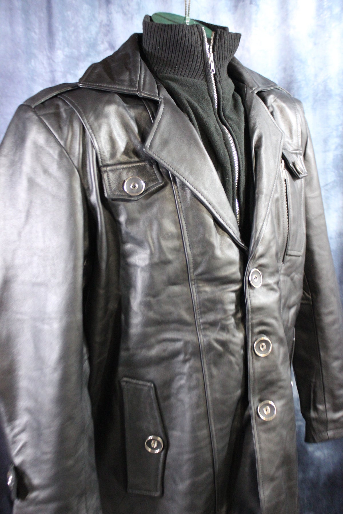 Leather Italian Driving Jacket by Otter and Fox - view 31