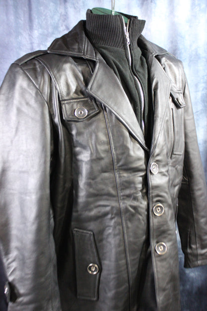 Leather Italian Driving Jacket by Otter and Fox - view 31