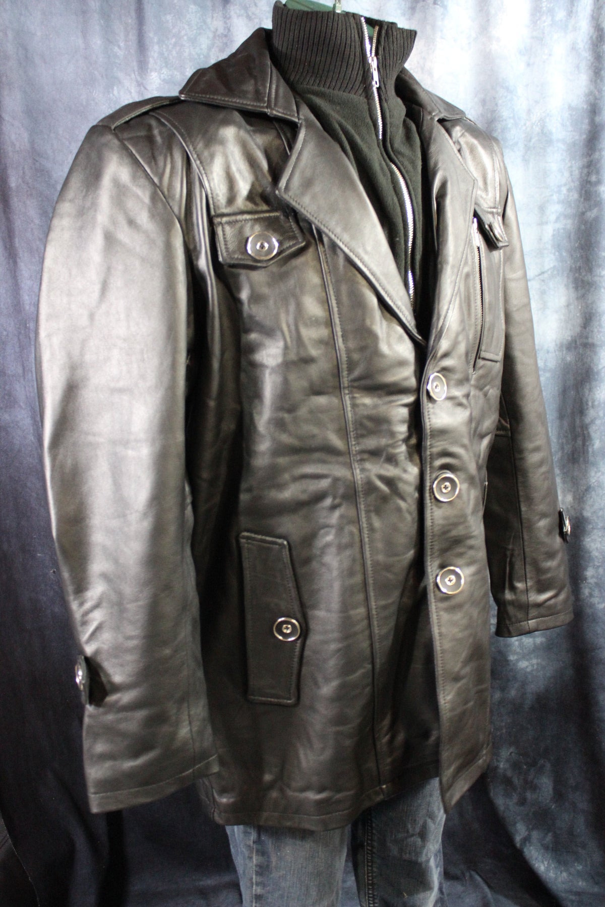 Leather Italian Driving Jacket by Otter and Fox - view 32