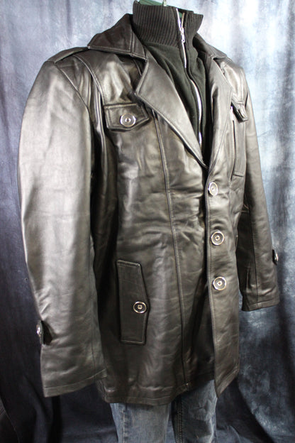 Leather Italian Driving Jacket by Otter and Fox - view 32