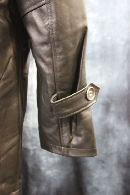 Leather Italian Driving Jacket by Otter and Fox - view 36
