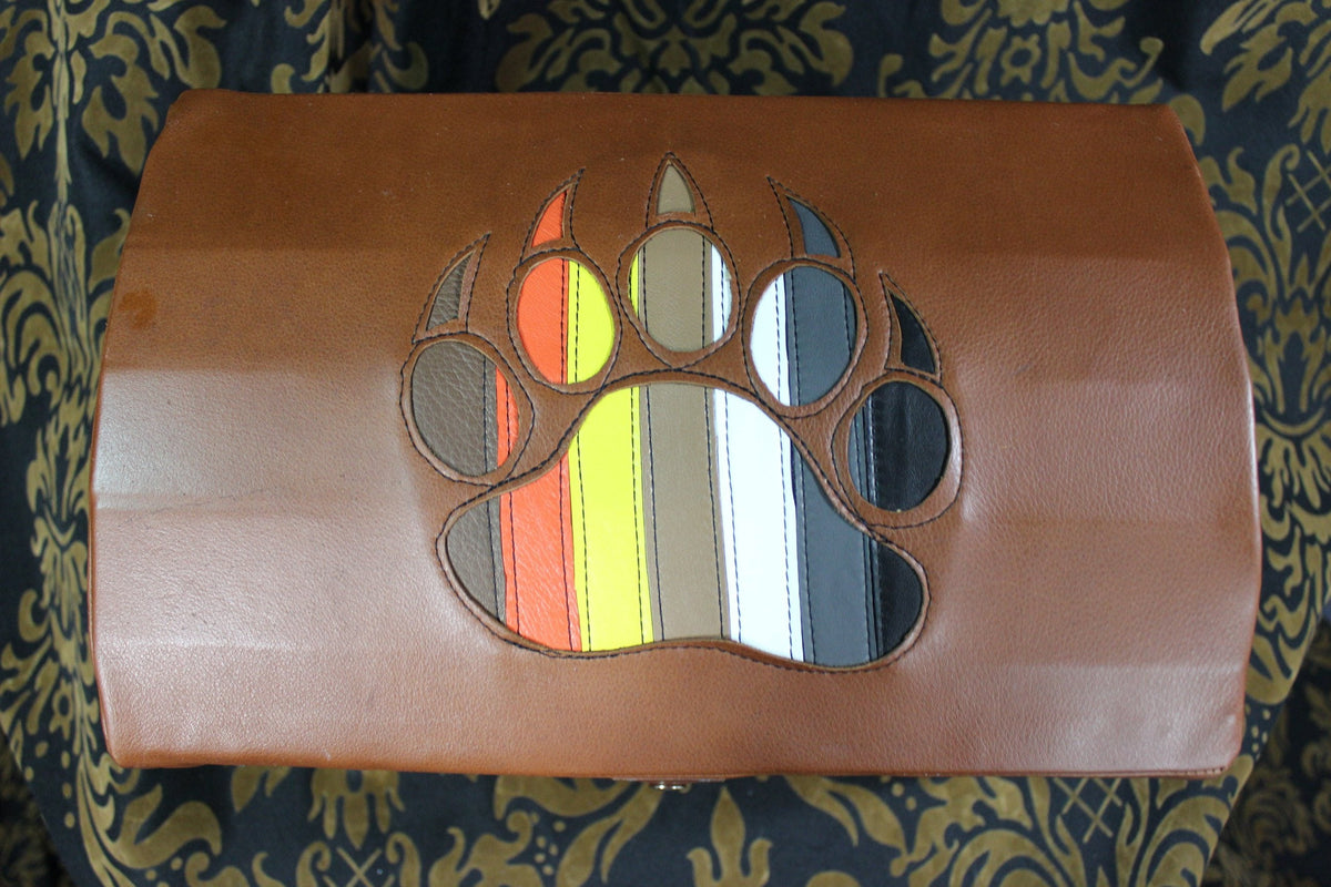 Leather Bound Treasure Chest (Bear Pride Flag Paw) - view 4