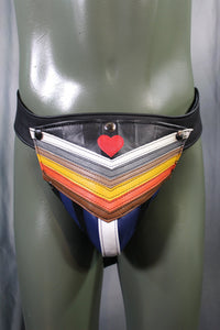 Leather Bear Jockstrap - front view