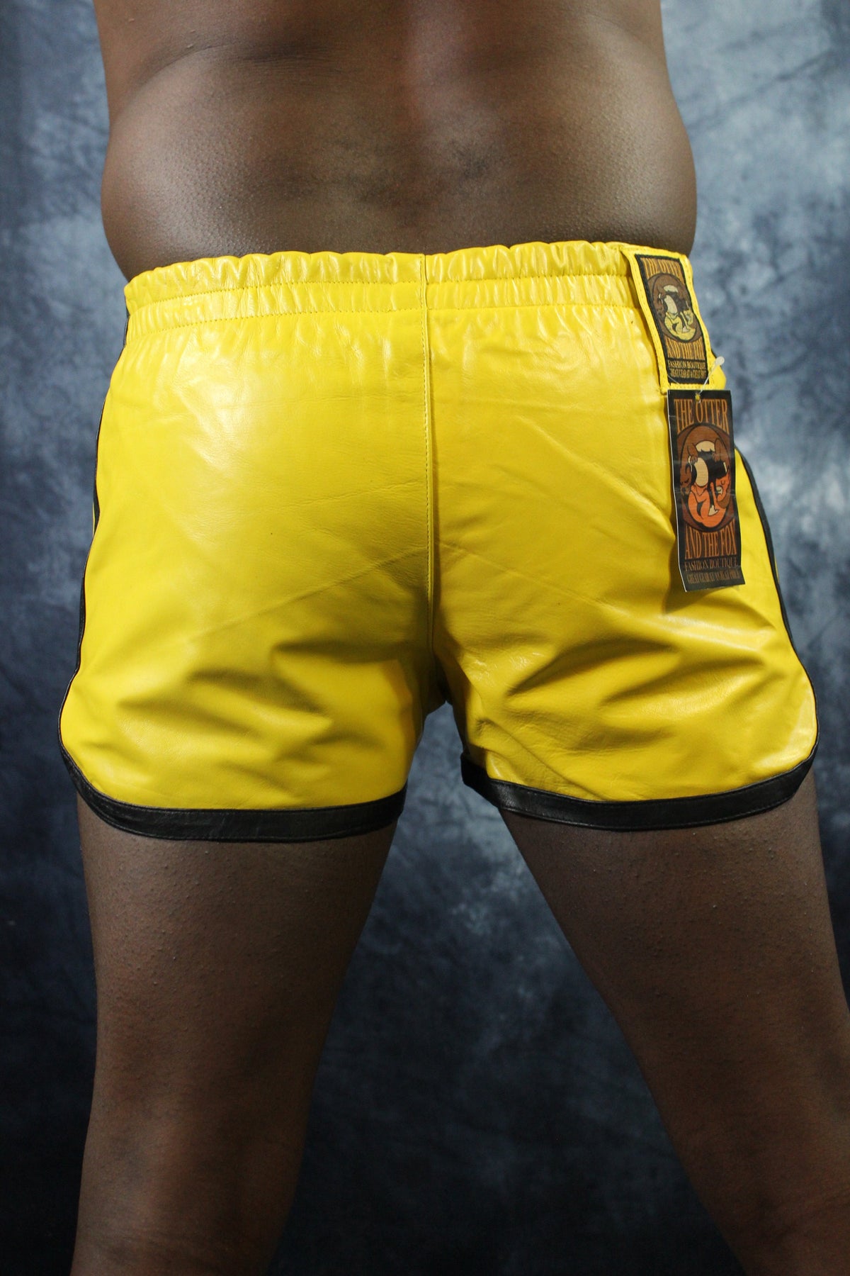 OnF Booty Shorts in Yellow and Black - view 12