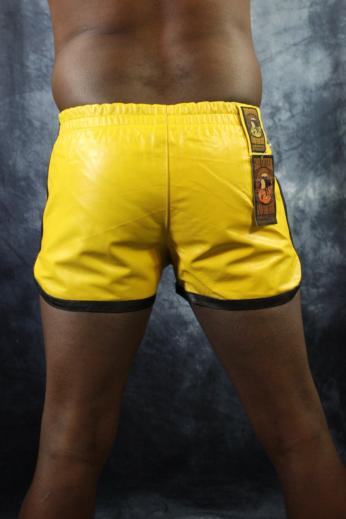 OnF Booty Shorts in Yellow and Black - view 13