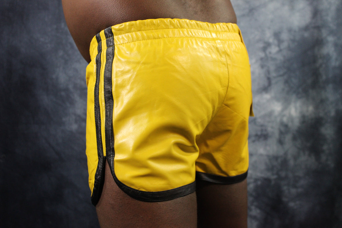 OnF Booty Shorts in Yellow and Black - view 18