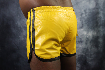 OnF Booty Shorts in Yellow and Black - view 18