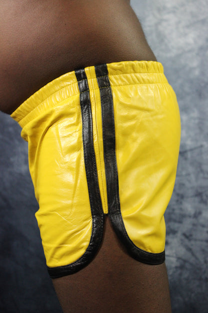 OnF Booty Shorts in Yellow and Black - view 19