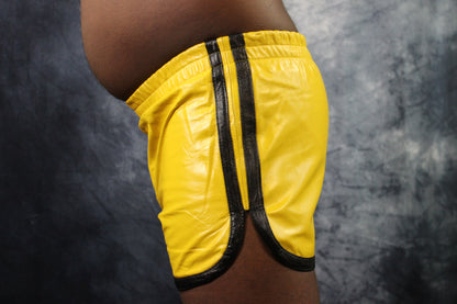 OnF Booty Shorts in Yellow and Black - view 20