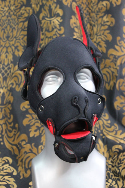 Pupskinz Two Toned Reversible Neoprene Husky Hood - view 3