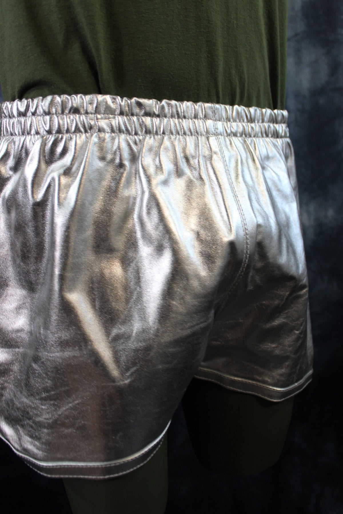 OnF Booty Shorts in Silver - view 2