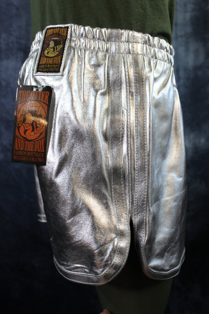 OnF Booty Shorts in Silver - view 3
