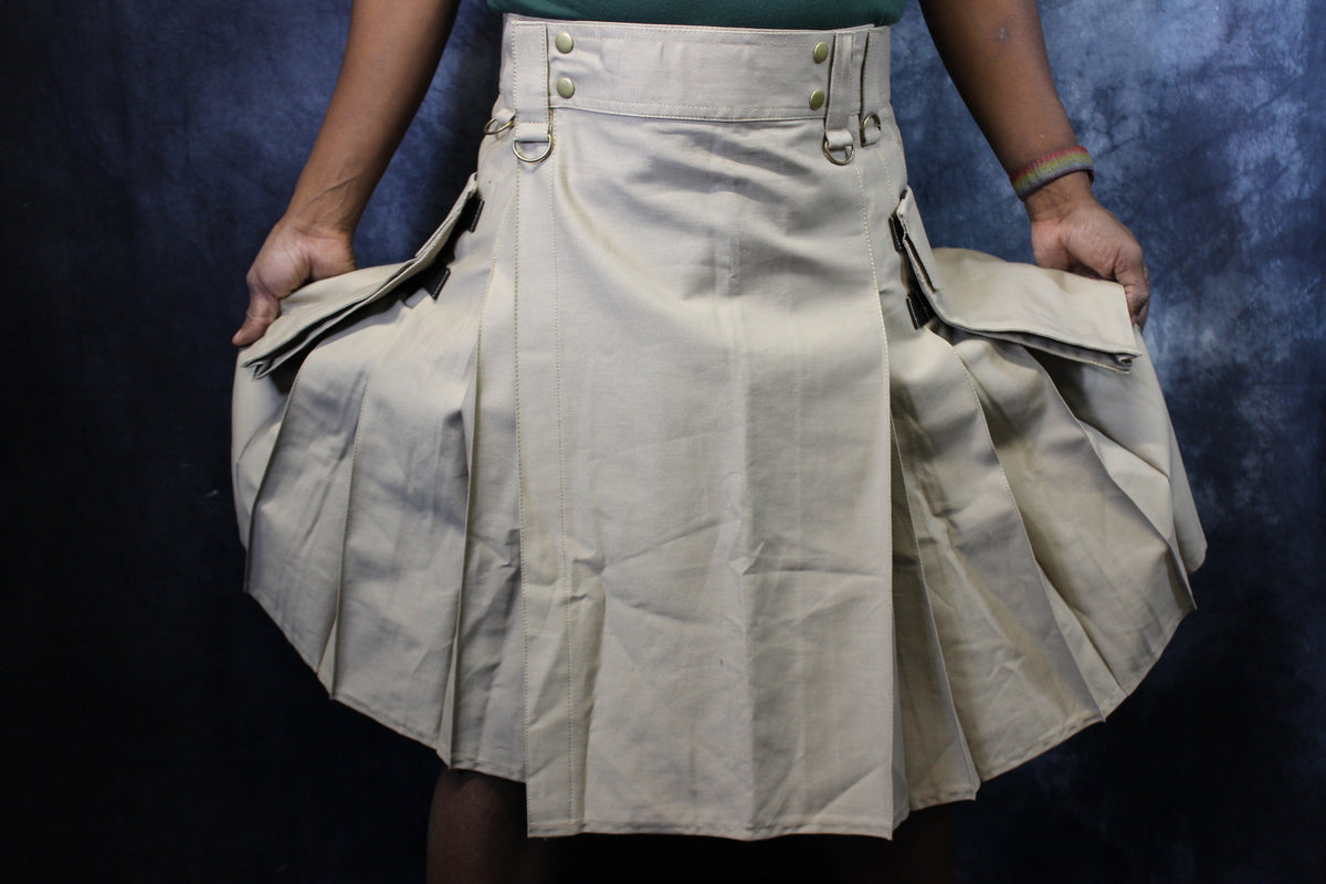 Utility Kilt in Khaki by KiltedBros - view 2