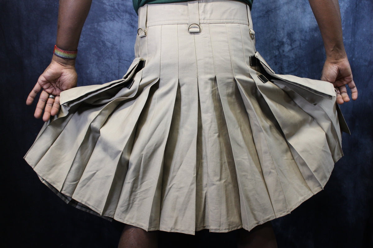 Utility Kilt in Khaki by KiltedBros - view 6
