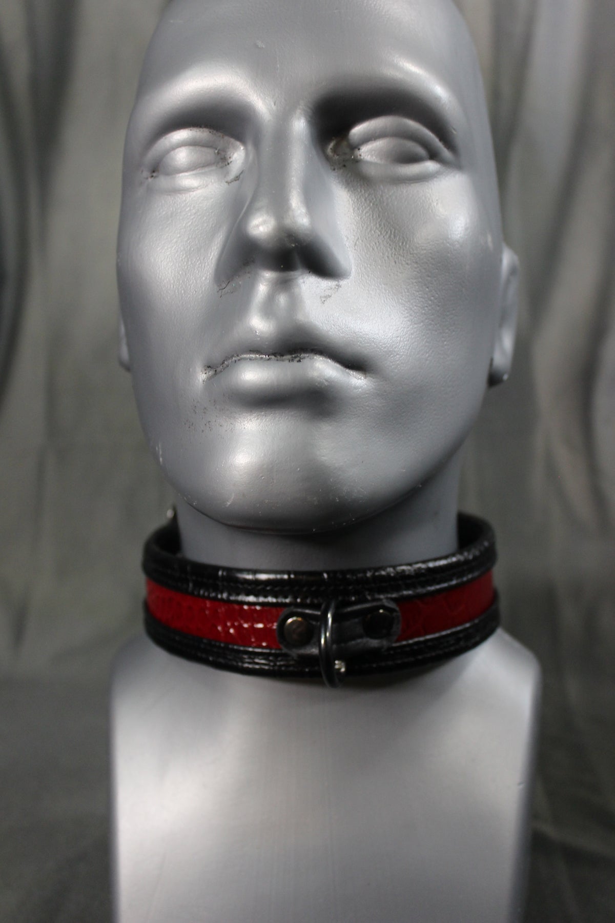 Two Tone Crocodile Print Collar - view 5