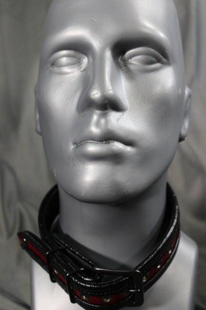 Two Tone Crocodile Print Collar - view 6
