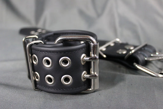 Single Color Leather Armband (2") - front view