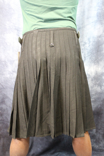 Solid Black Tartan Kilt by KiltedBros - view 5