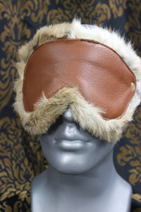 Fur-Lined Blindfold - front view