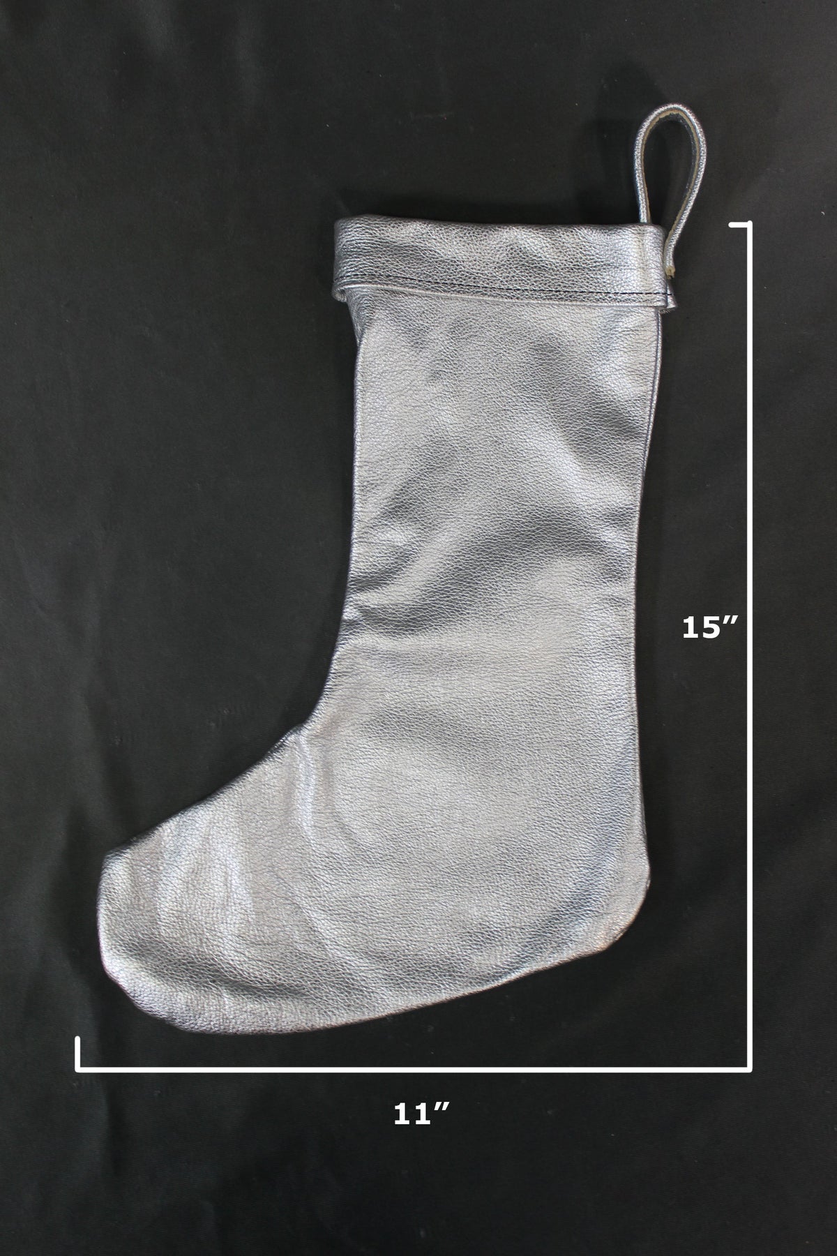 Leather Christmas Stockings - 100% Hand Made in the USA. Monogramming available. - view 24