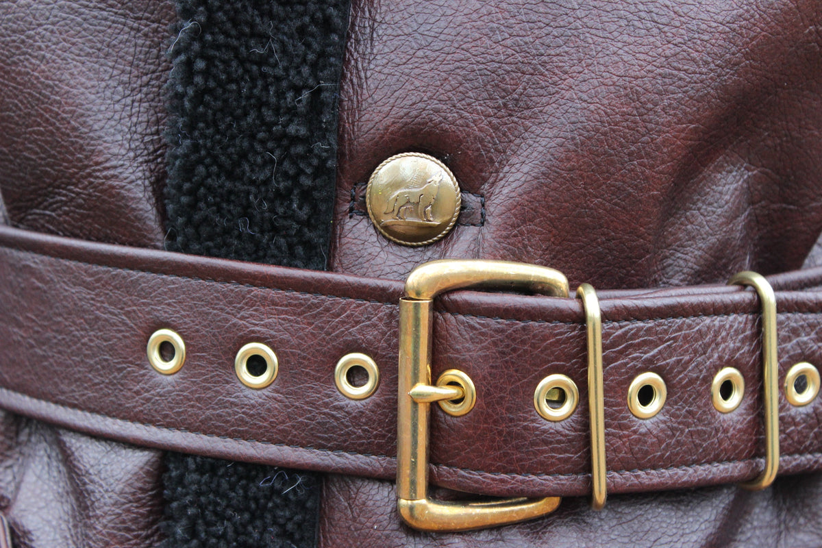 Leather and Shearling Coat - view 3
