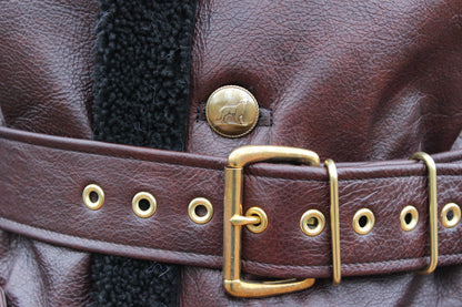 Leather and Shearling Coat - view 3