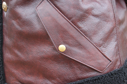 Leather and Shearling Coat - view 5