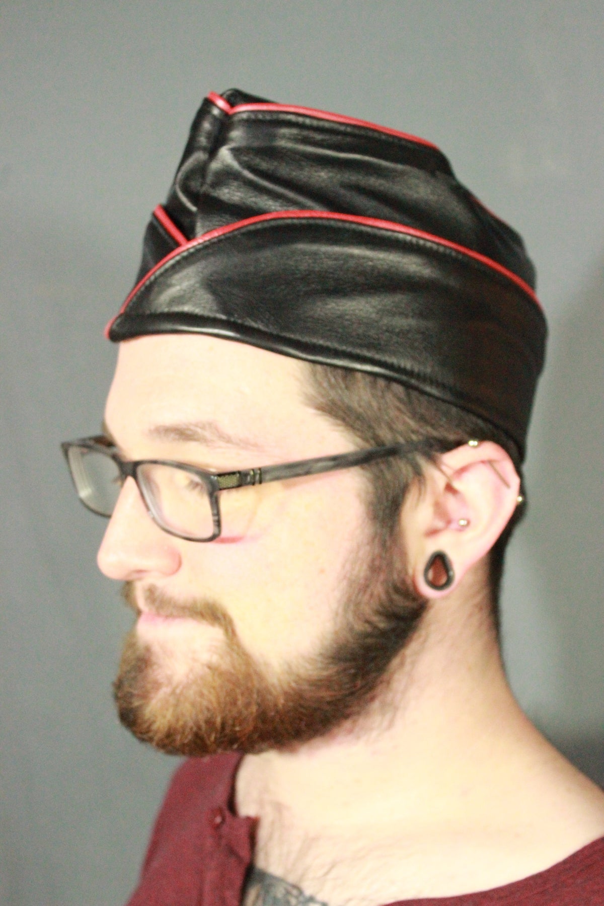 Leather Garrison Cap - view 9