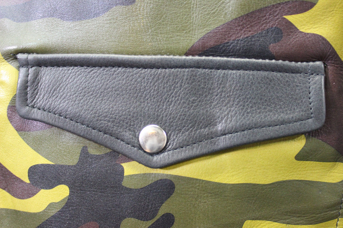 OnF Leather Bar Vest - Camo with Black Highlights - view 5