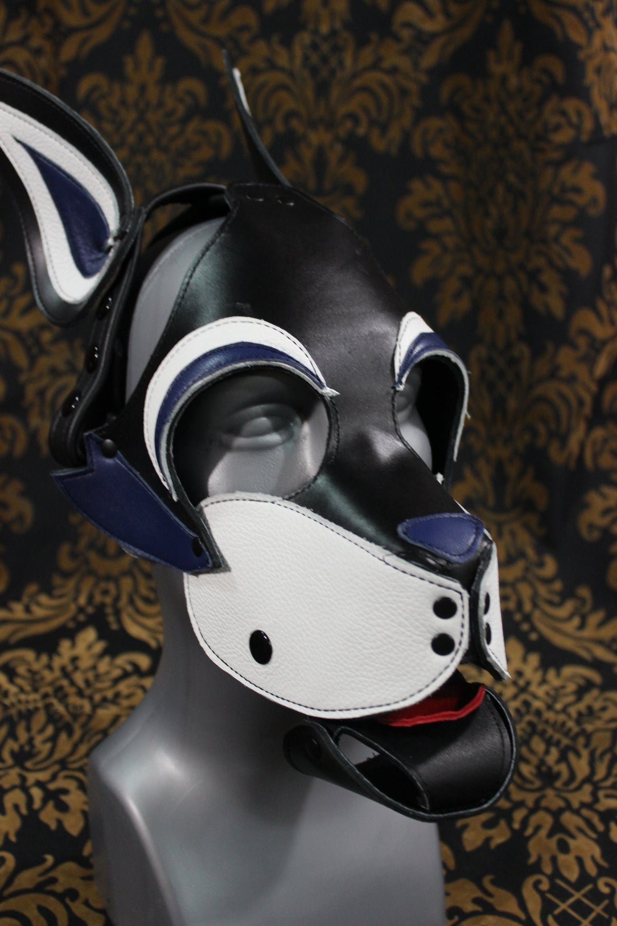 Husky style Pup Hood with Blue highlights - view 3